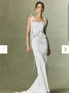 Silk Jaquard wedding dress Daughters of Simone